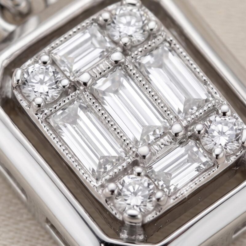 Alternative view of Light as Air, Bright as Stars: Daily Wear Diamond Necklace with Delicate Charm