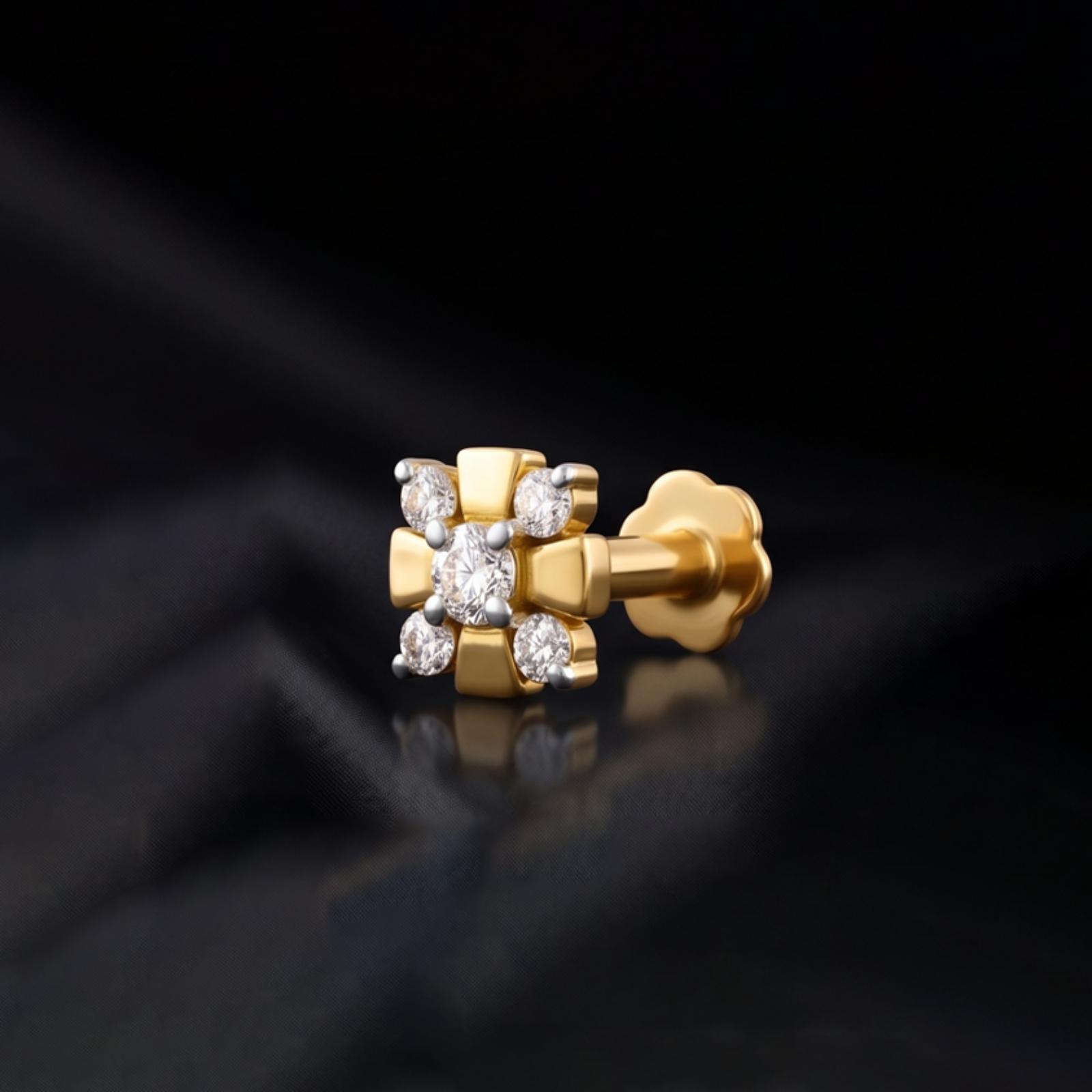 Celebrate Your Inner Glow: Adorn Yourself with Diamond Nose Pin - Image 3