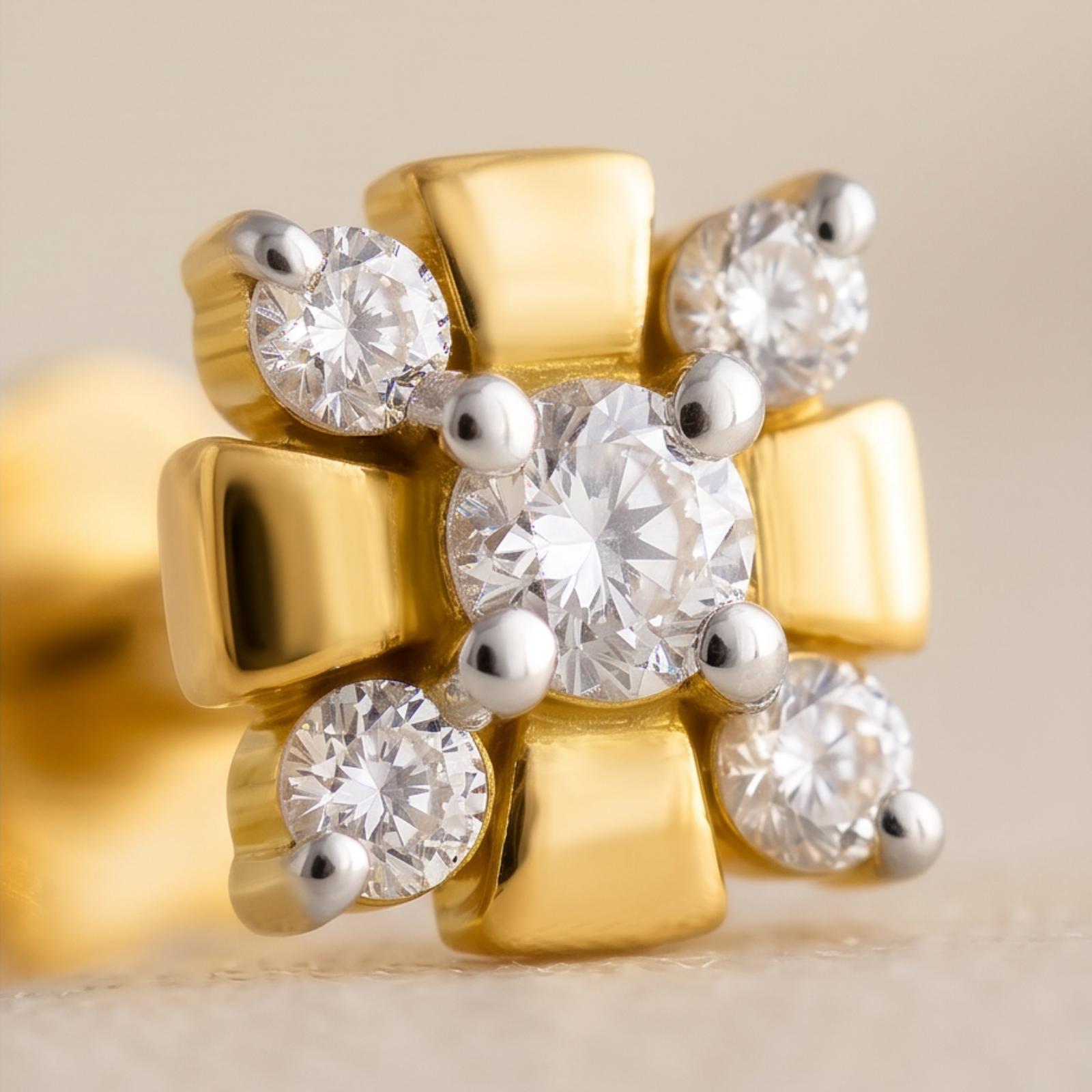 Celebrate Your Inner Glow: Adorn Yourself with Diamond Nose Pin - Image 2