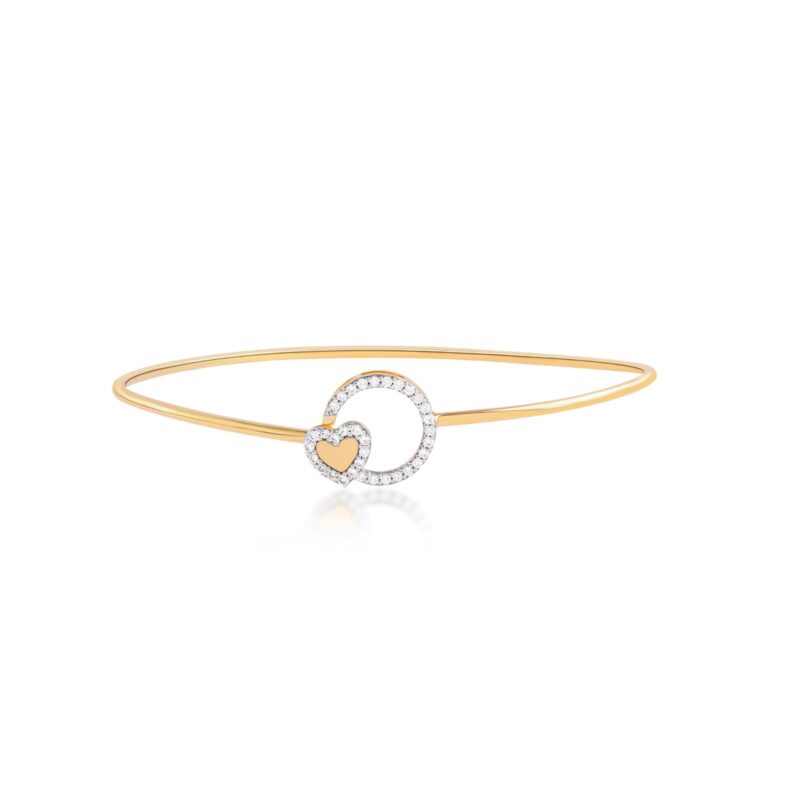 Alternative view of Timeless Sophistication Handcrafted Real Diamond Bangles