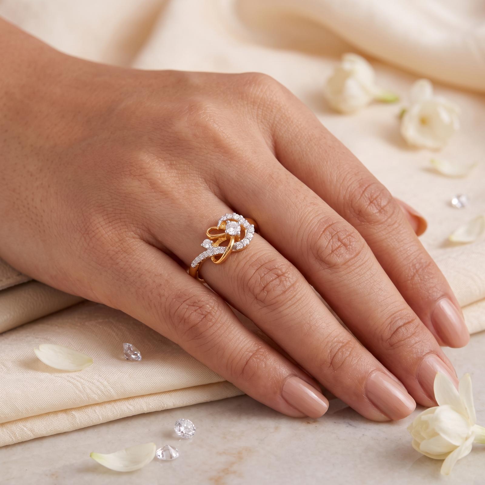 Discover the Timeless Beauty of 18K Yellow Gold Natural Diamond Ring A Perfect Symbol of Elegance & Love by Bafleh Jewellery - Image 5