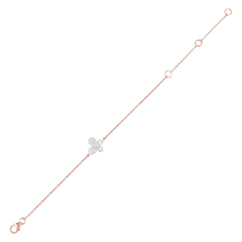 Alternative view of Exquisite Diamond Rose Gold Bracelet with IDT Certification ? Only at Bafleh Jewellery