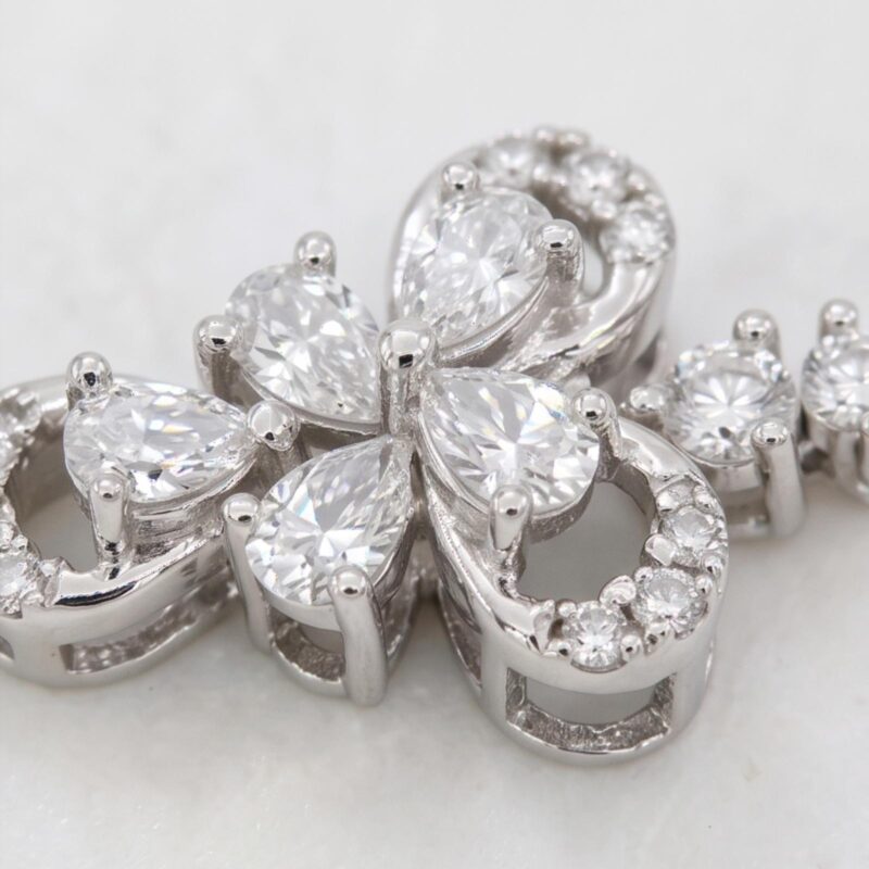 Alternative view of 18K White Gold Natural Diamond Bracelet with IDT Certificate by Bafleh Jeweller