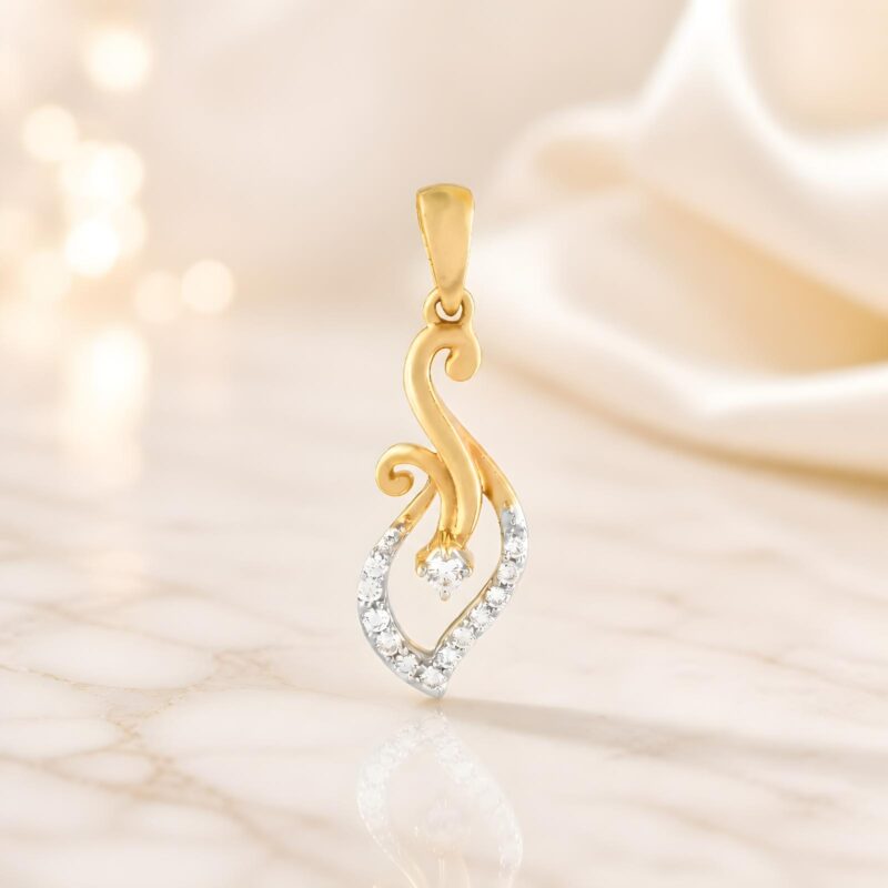 Luxury Diamond Pendant with IDT Certificate Available Only at Bafleh