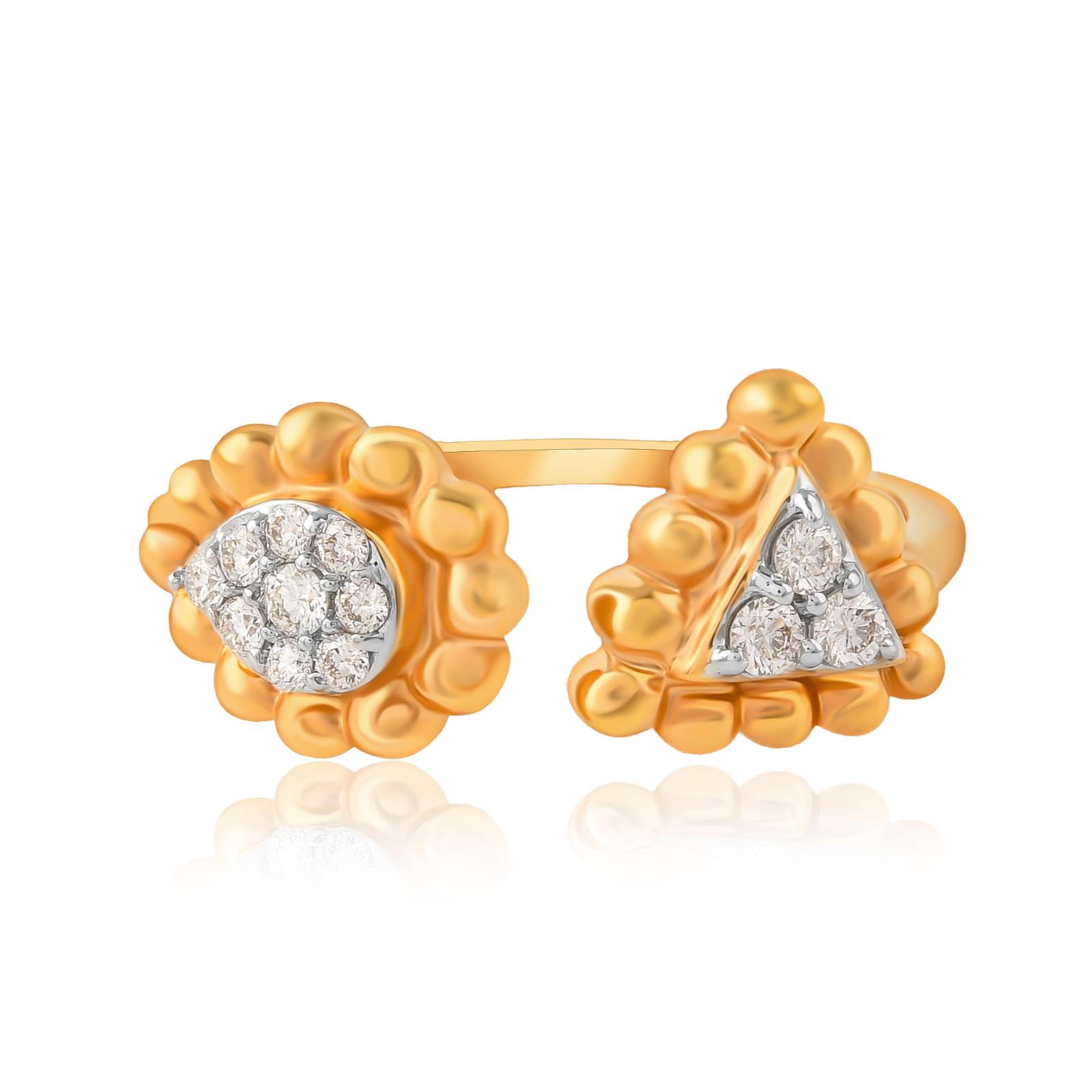 Discover the Beauty of Natural Diamonds with Our 18K Yellow Gold Ring Collection - Image 4