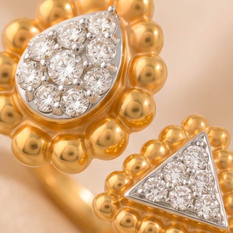 Alternative view of Discover the Beauty of Natural Diamonds with Our 18K Yellow Gold Ring Collection