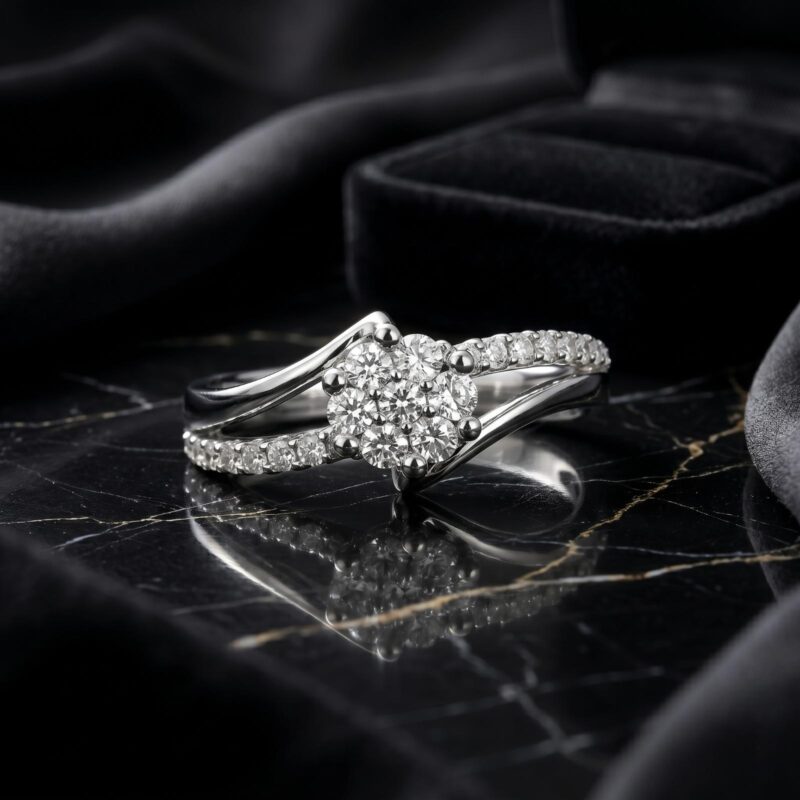 Alternative view of Discover Radiant Lab-Grown Diamond Rings by Bafleh Jewellery  Where Ethical Luxury Meets Fine Craftsmanship