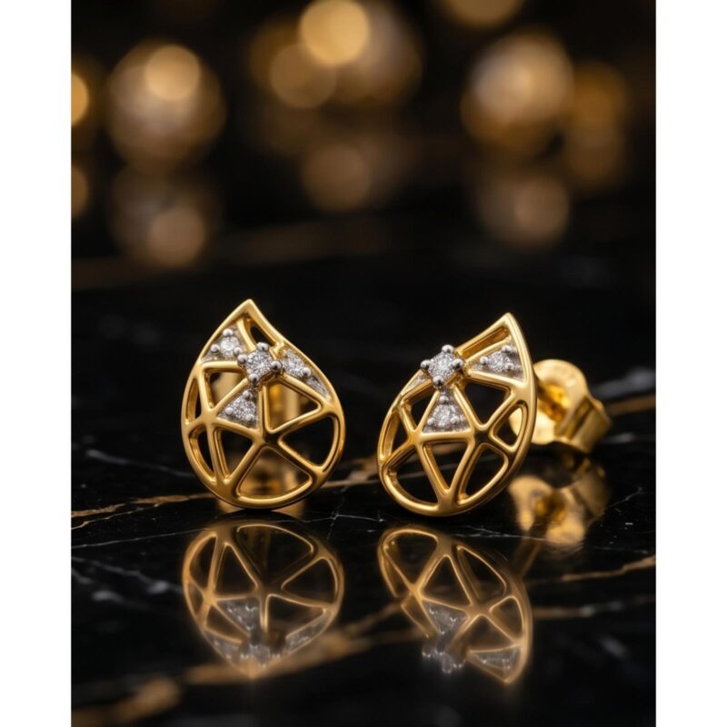 Alternative view of Buy Certified Lab Grown Diamond Earrings from Bafleh Jewellery Modern, Elegant, Sustainable