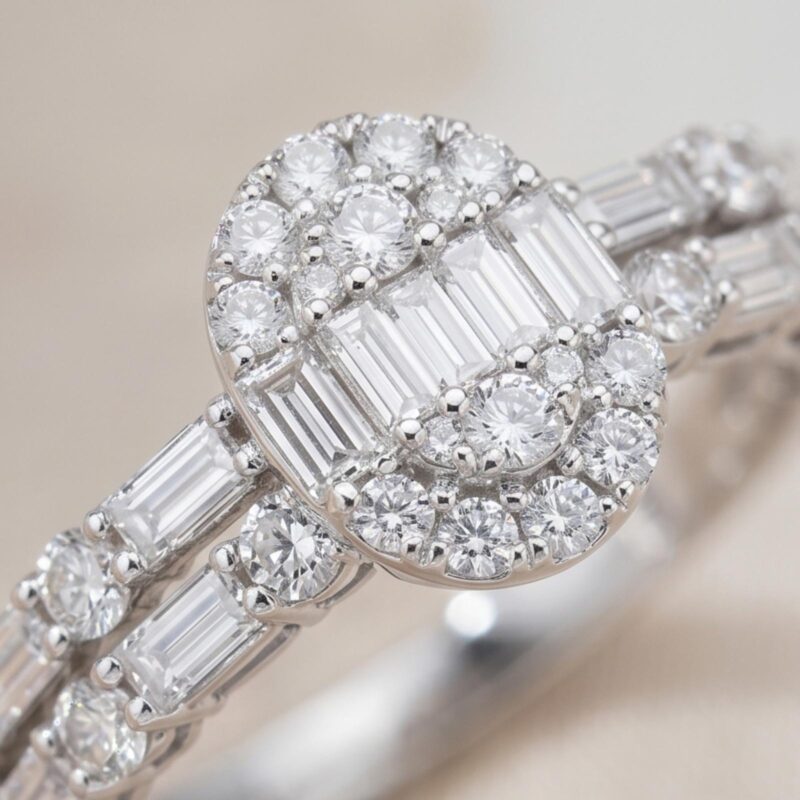 Alternative view of Premium 18K Yellow Gold Twin Engagement Ring Collection ? Bafleh Jewellery
