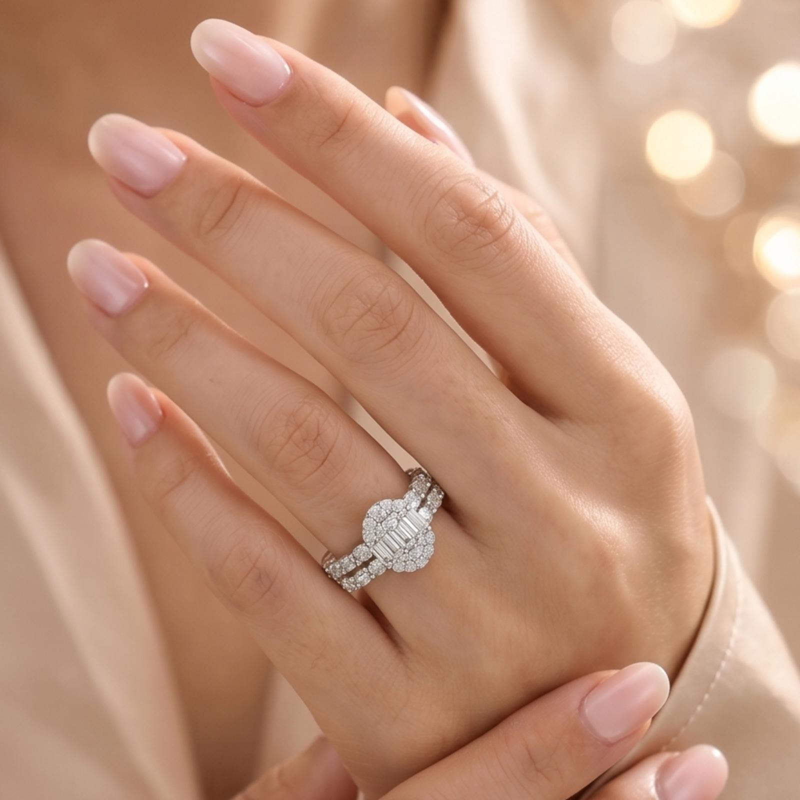 Premium 18K Yellow Gold Twin Engagement Ring Collection ? Bafleh Jewellery - Image 3