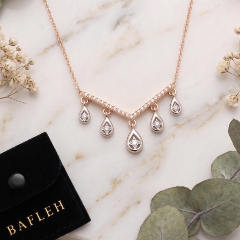 Alternative view of Celebrate Beauty with Authentic Natural Diamond Necklaces
