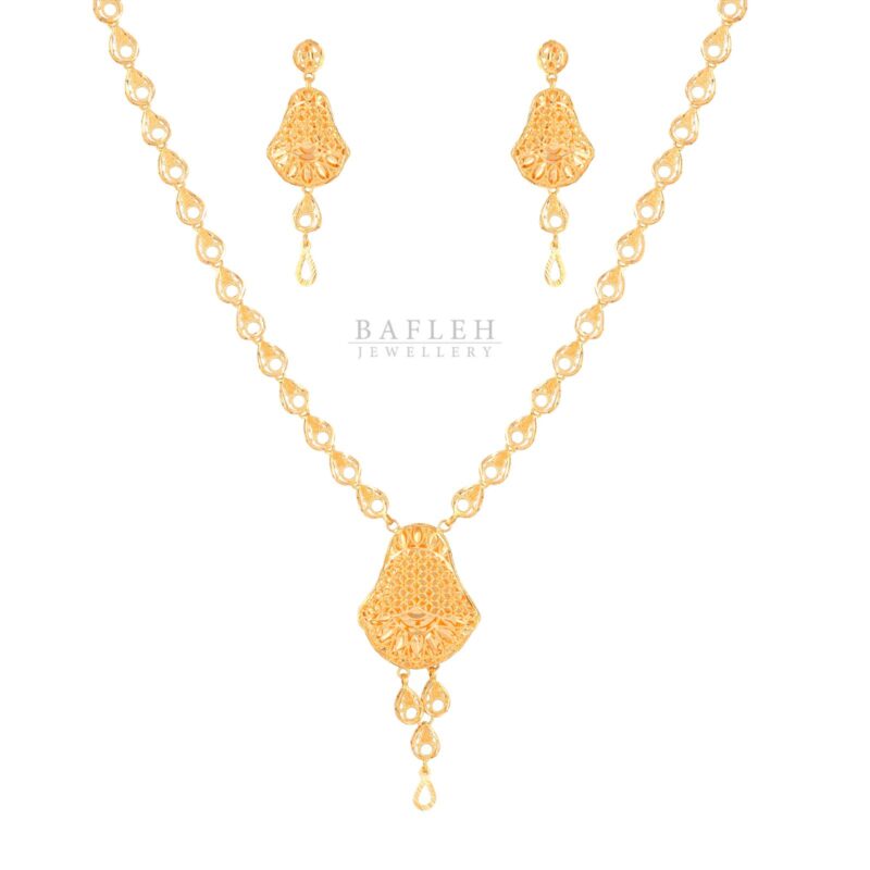 Royal 22K Gold Necklace Set for Women | Timeless Luxury Jewellery by Bafleh Jewellery