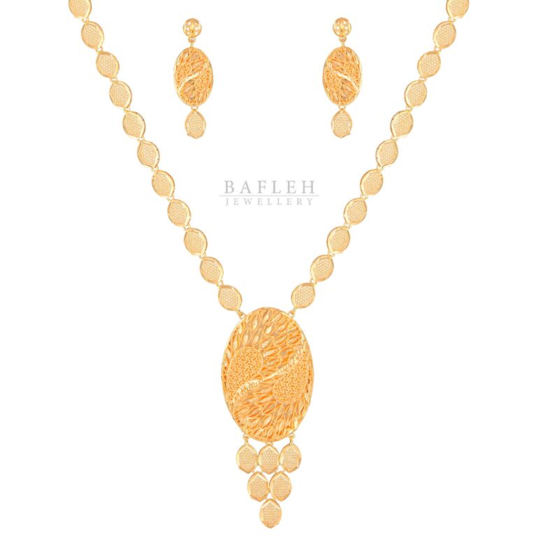 Premium 22K Gold Jewellery Necklace Set ? A Symbol of Luxury & Tradition by Bafleh Jewellery