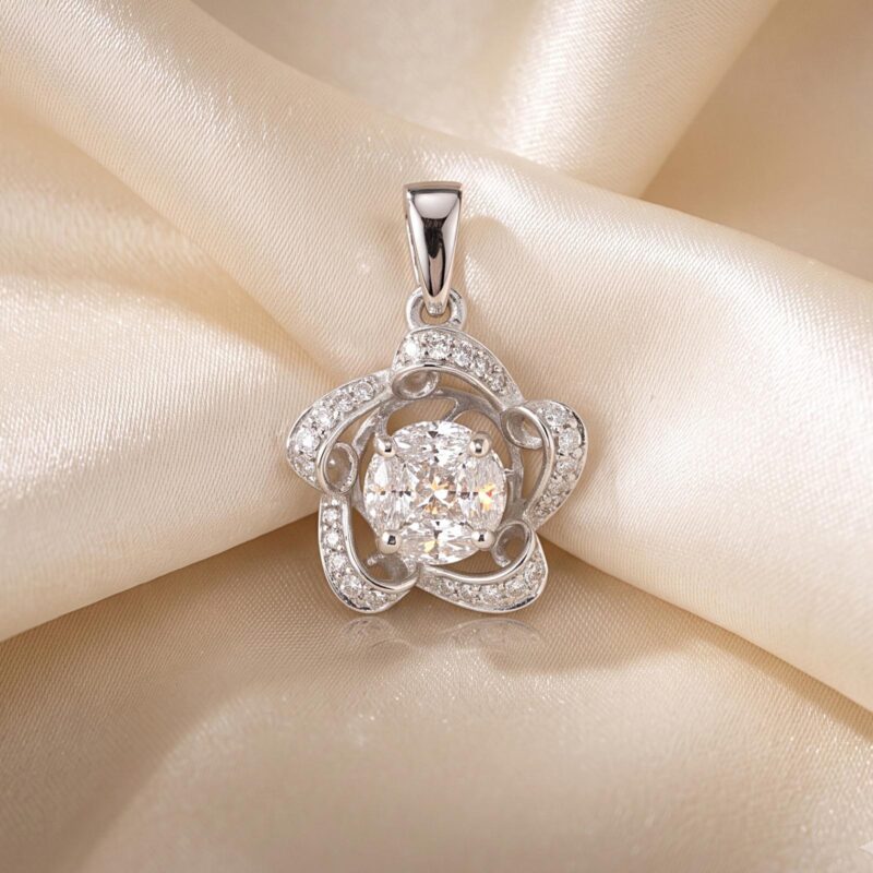 Shine Every Day with an 18K Gold Natural Diamond Pendant