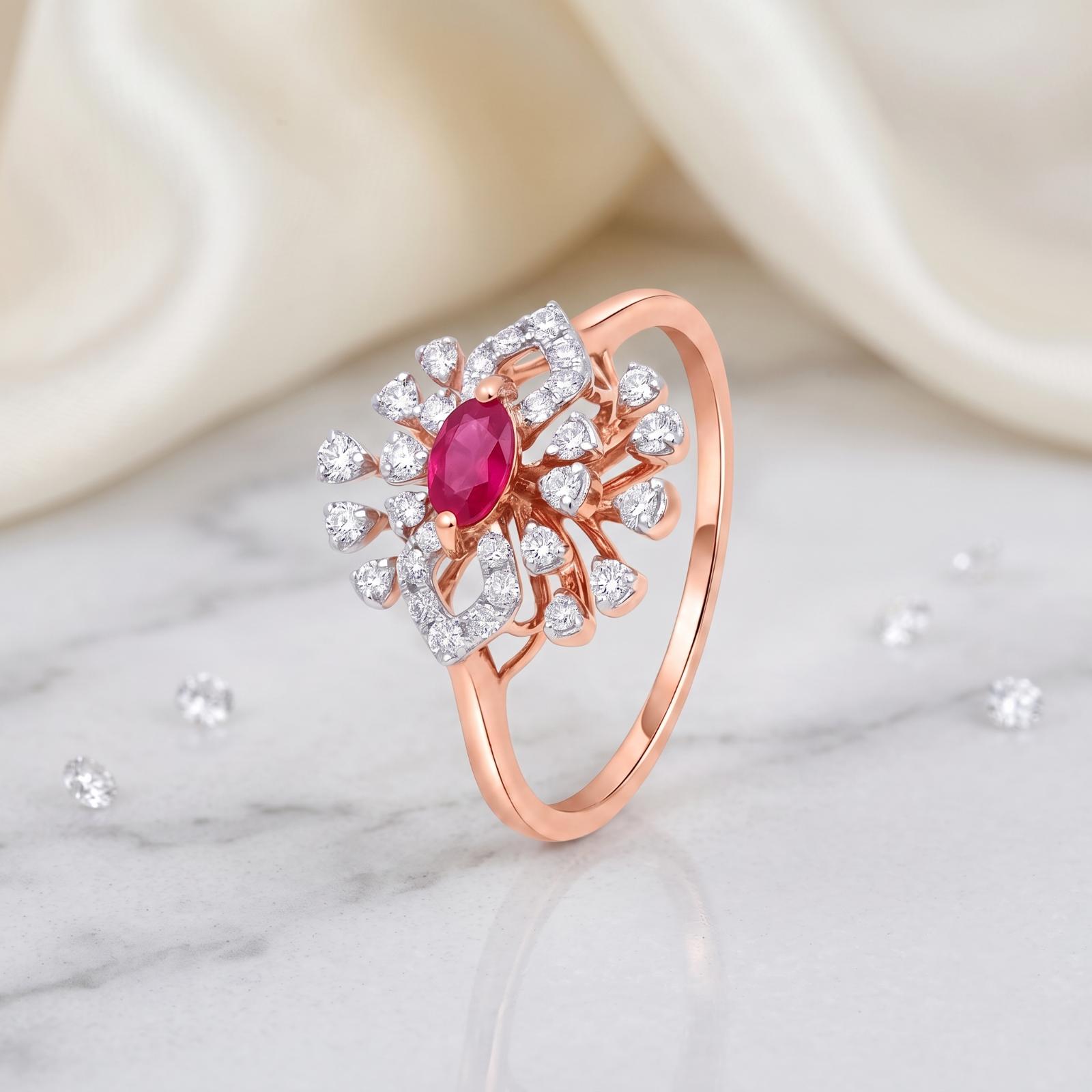 Premium Natural Ruby Diamond Ring Crafted in 18K Gold - Image 4