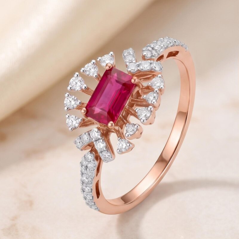 A Timeless Expression of Love Natural Ruby & Diamond Ring
