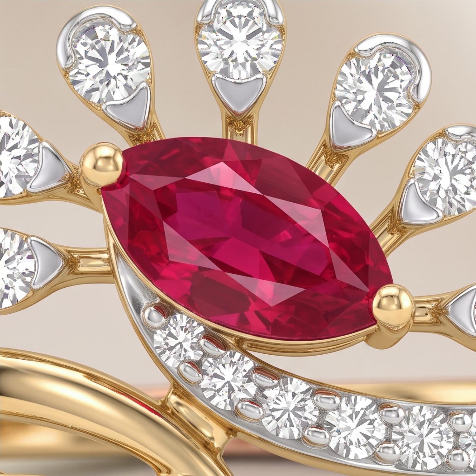 Elegant Ruby & Natural Diamond Jewellery for Every Special Moment - Image 2