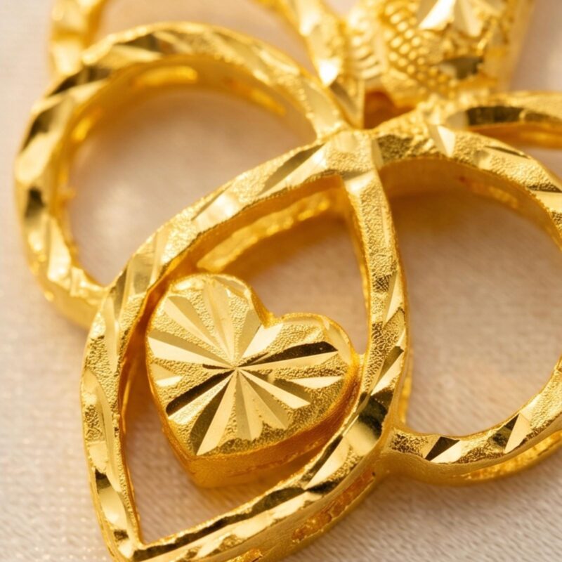 Alternative view of Shimmer in 21kt Gold Necklaces