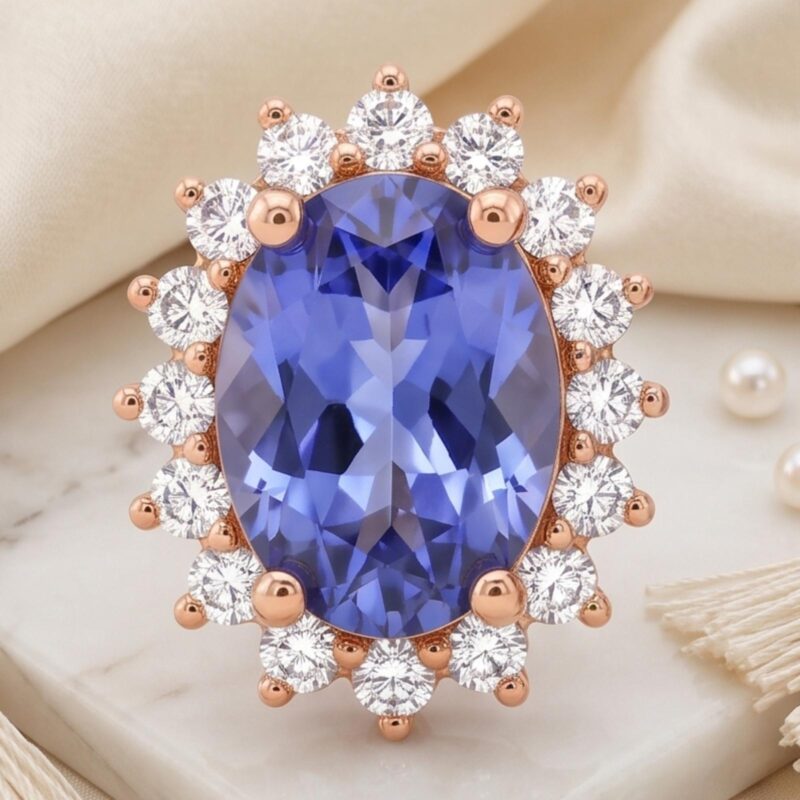 Alternative view of Elegant Natural Diamond Earrings  in 18K Gold Timeless Luxury Jewellery for Women by Bafleh Jewellery