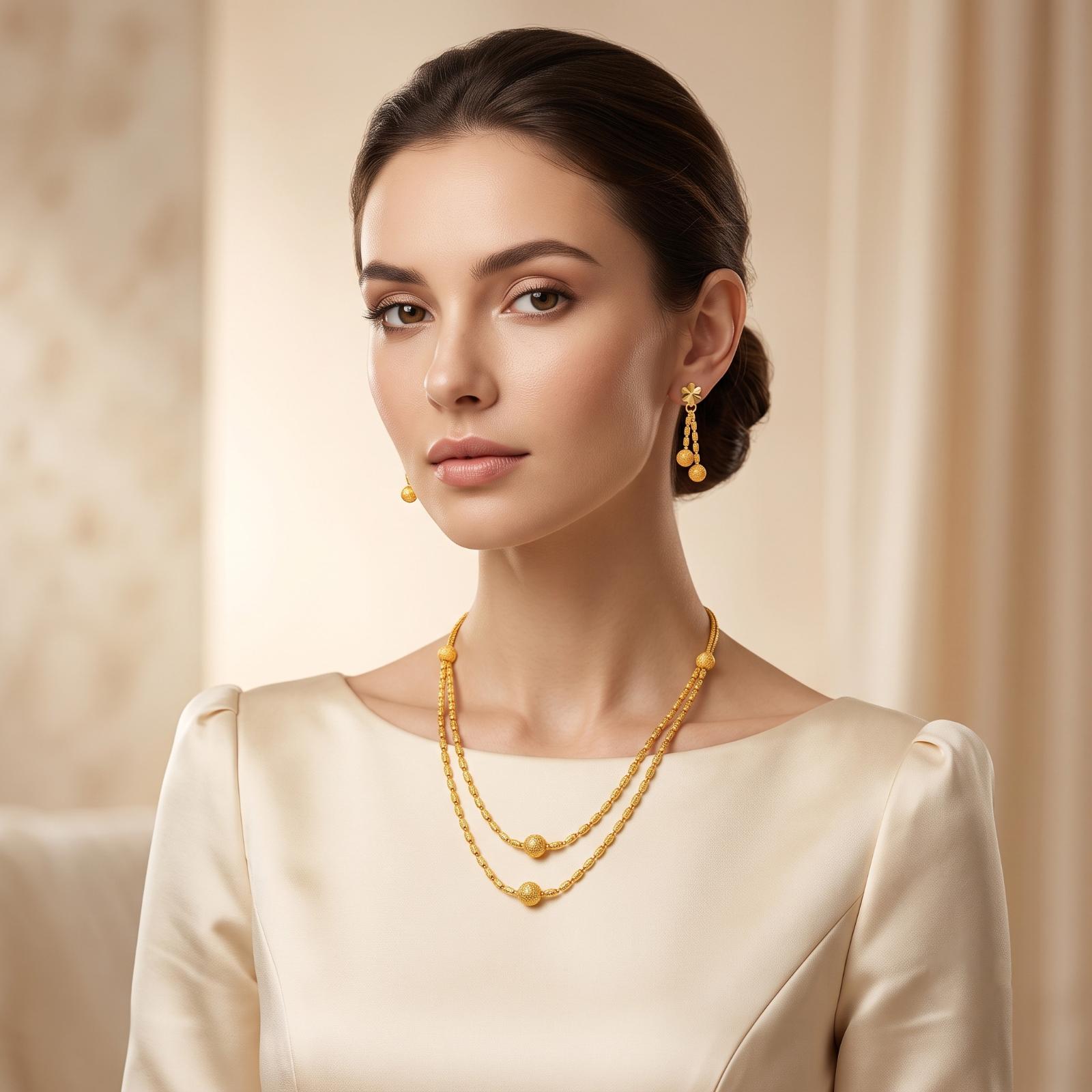 Unique and Luxurious 22K Gold Necklace Sets for You - Image 3