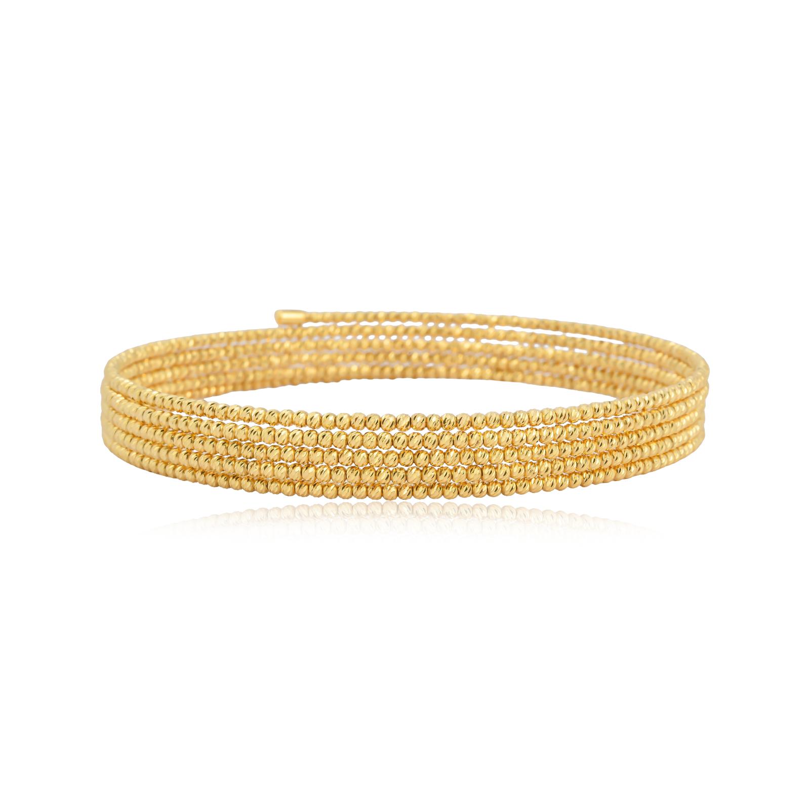 Where Timeless Beauty Meets Modern Simplicity Lightweight 18K Gold Bangle Available Only at Bafleh Jewellery - Image 5