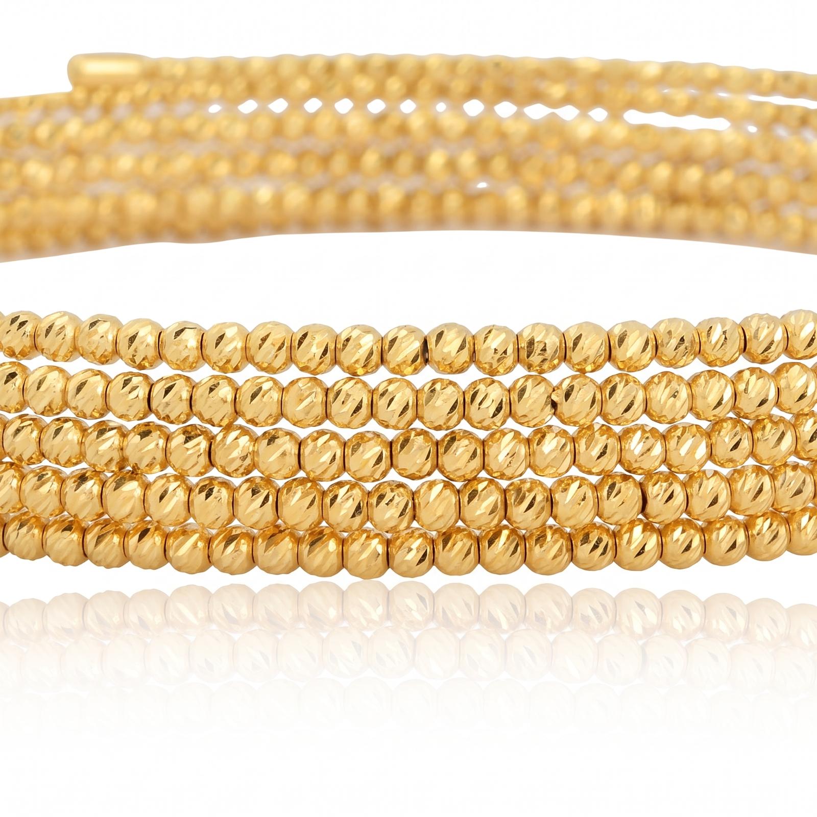Where Timeless Beauty Meets Modern Simplicity Lightweight 18K Gold Bangle Available Only at Bafleh Jewellery - Image 2