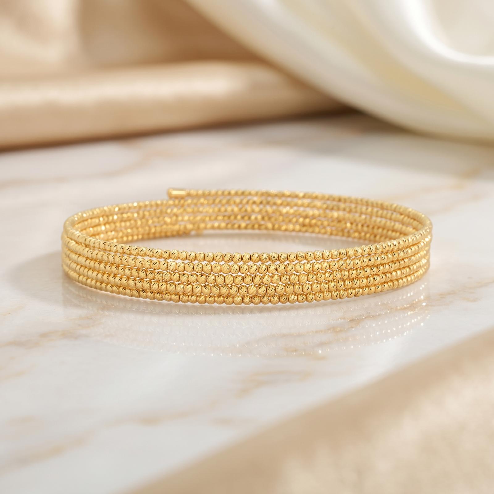 Where Timeless Beauty Meets Modern Simplicity Lightweight 18K Gold Bangle Available Only at Bafleh Jewellery - Image 6