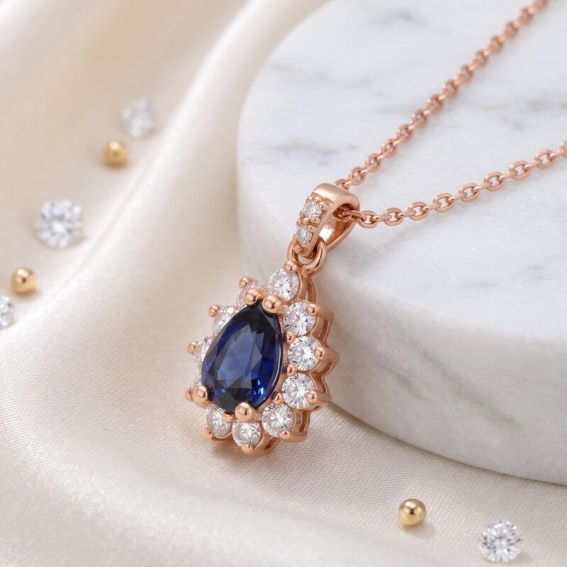 Natural Sapphire & Diamond 18K Gold Jewellery | Bafleh Jewellery