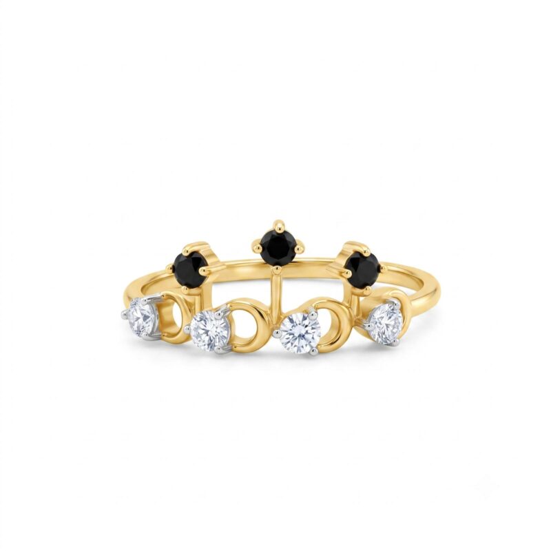 Alternative view of Timeless Emerald Beauty Green Emerald Stone Ring Crafted in 18K  Gold