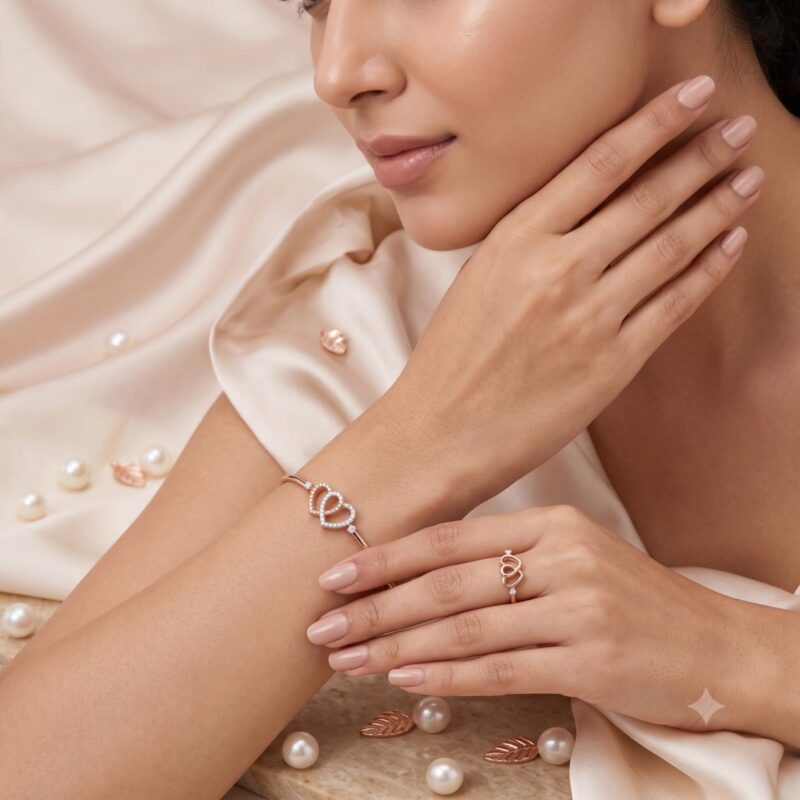 Alternative view of Celebrate Your Style with a Matching Diamond Bangle & Ring Set