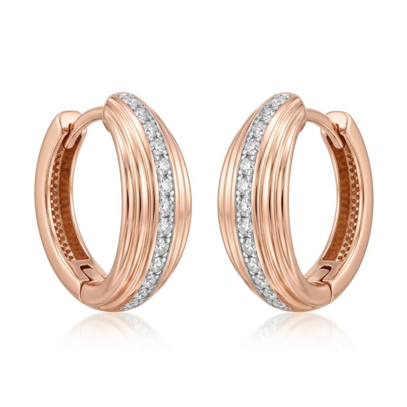 Diamond Earrings in 14K Gold  for Celebrations