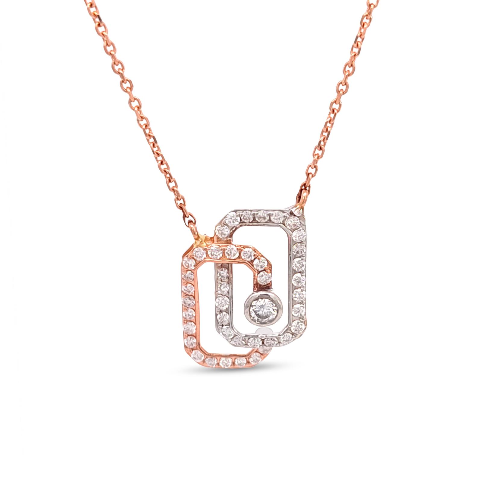 Timeless 18K Gold Diamond Pendant with Chain Perfect for Celebrations Romantic Gifting and Elegant Everyday Wear from Bafleh Jewellery