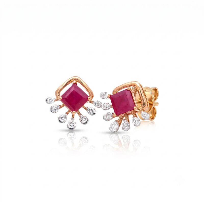 Premium Natural Diamond Earrings from Bafleh Jewellery