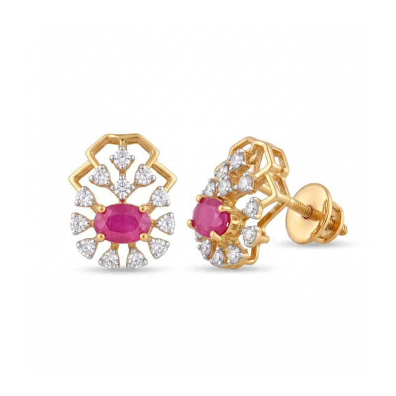 18K Gold & Natural Diamond Earrings for Everyday Luxury