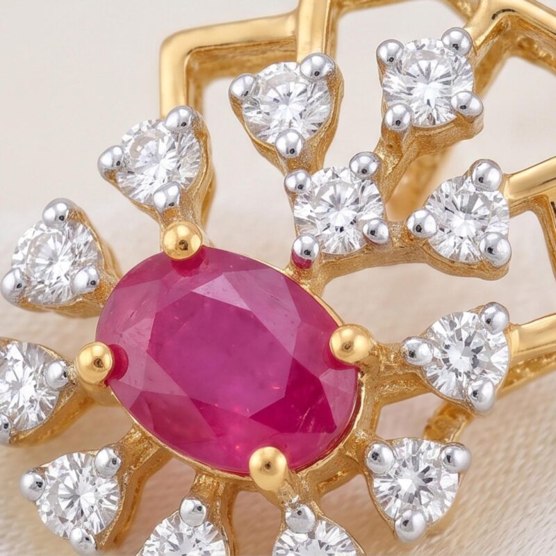 Alternative view of 18K Gold & Natural Diamond Earrings for Everyday Luxury