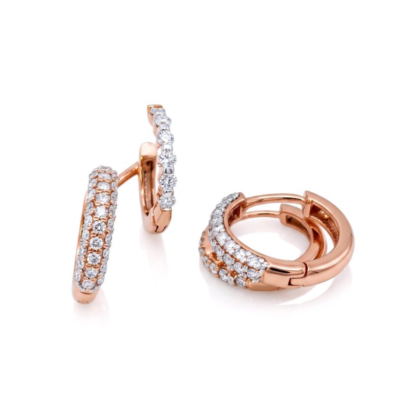 14K Gold & Diamond Earrings from Bafleh Jewellery