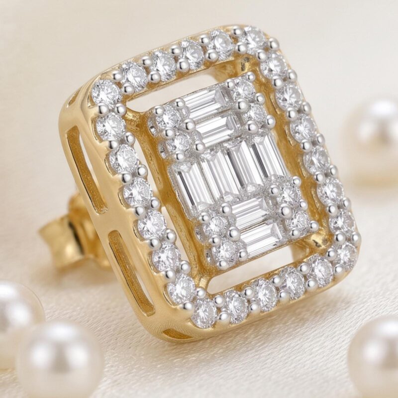 Alternative view of Luxury Natural Diamond Earrings for Everyday Elegance