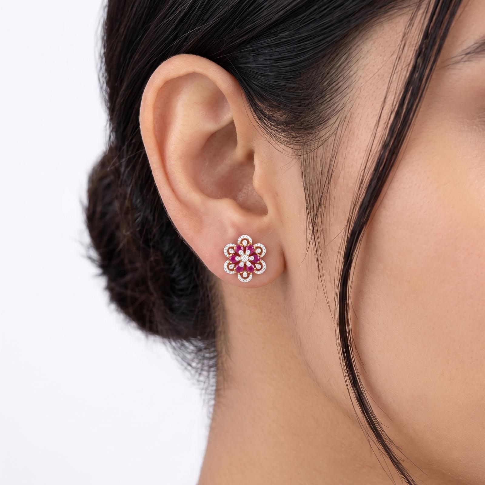Premium Diamond Drop Earrings - Image 3