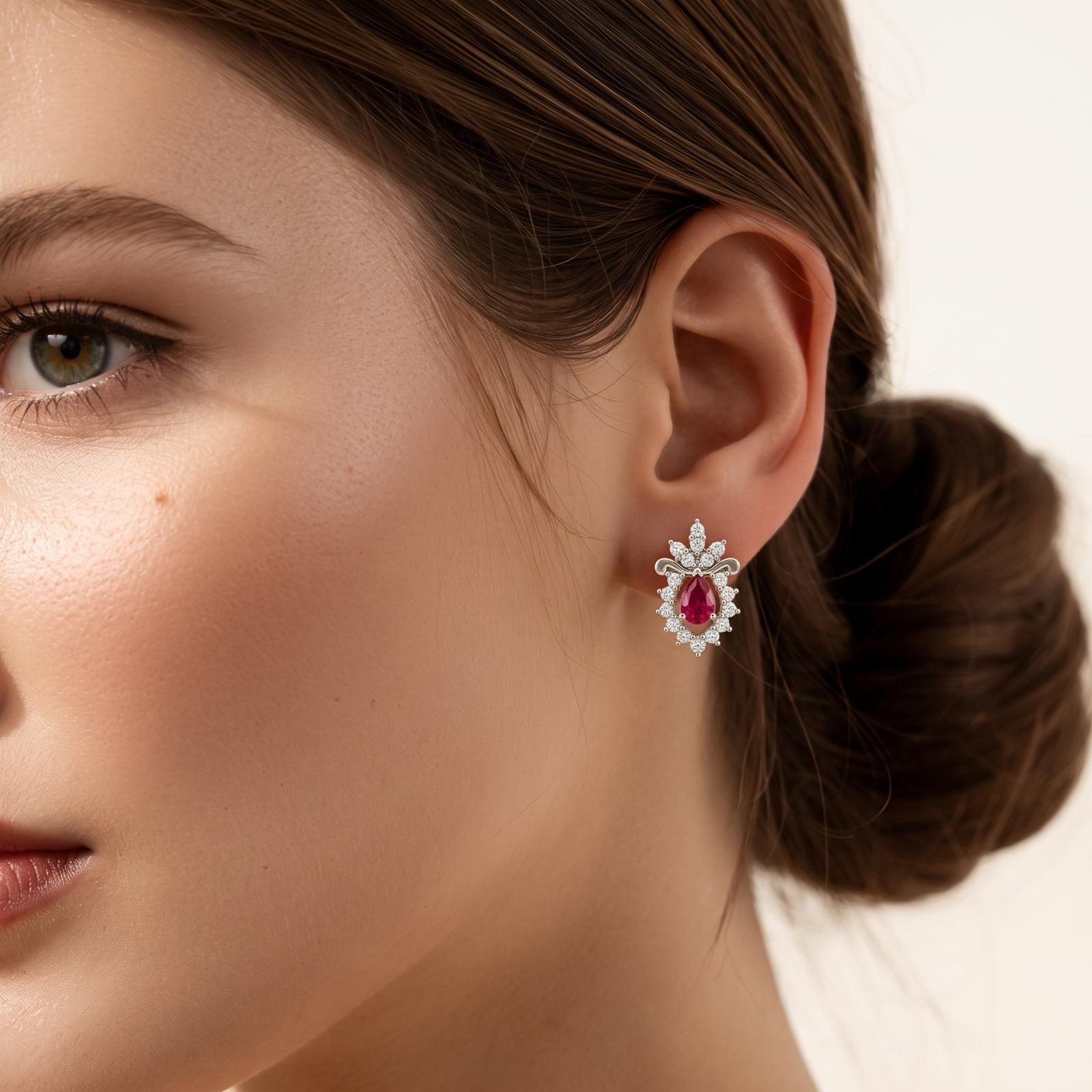 Natural Diamond Earrings with Exceptional Elegance - Image 3