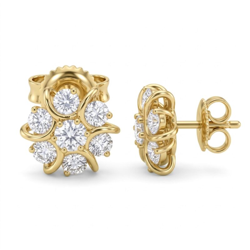 18K Gold Earrings for Women