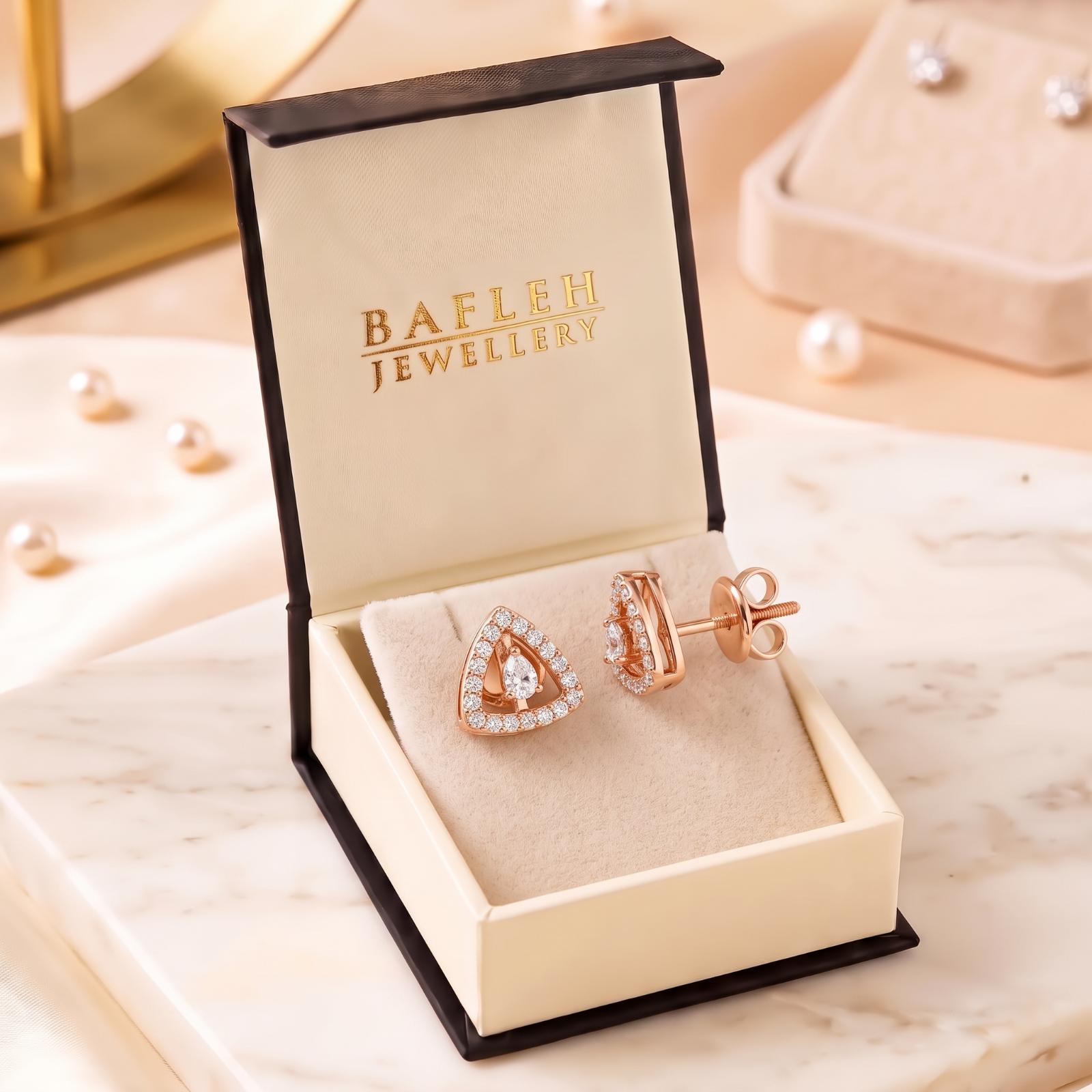 18K Gold Natural Diamond Earrings for Luxury Gifting - Image 7