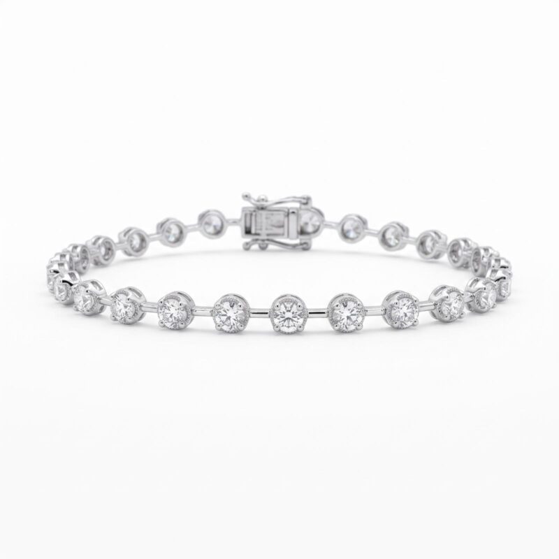 Premium 18K Gold and Lab Grown Diamond Bracelet Designed for Everyday Elegance by Bafleh Jewellery