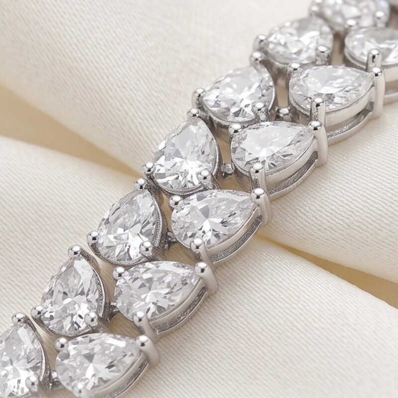 Alternative view of Exquisite Bafleh Jewellery 18K Gold and Lab Grown Diamond Bracelet for Memorable Gifting and Celebrations