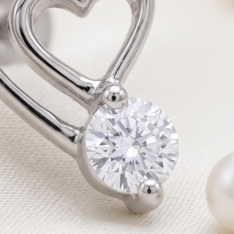 Alternative view of 18K Gold Diamond Stud Earrings for Women Featuring Timeless Style and Sophisticated Diamond Elegance
