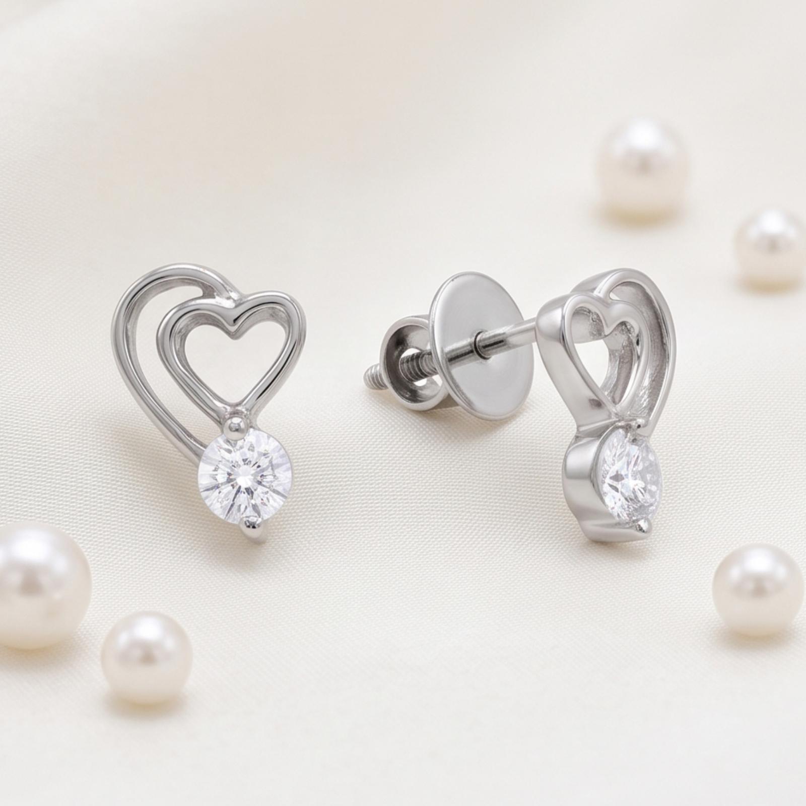 18K Gold Diamond Stud Earrings for Women Featuring Timeless Style and Sophisticated Diamond Elegance - Image 5