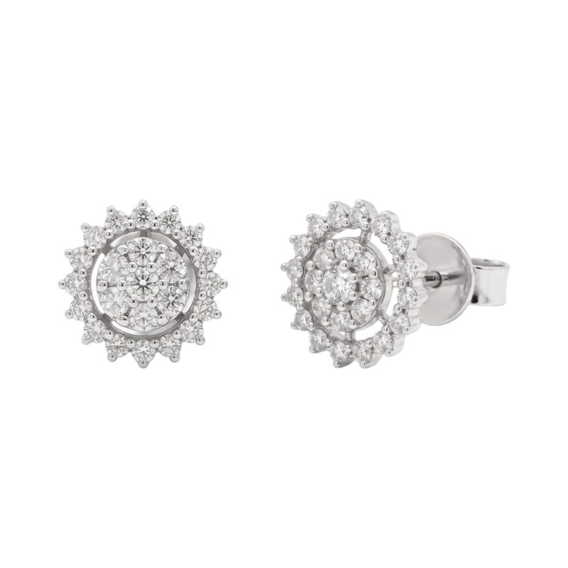 Luxury Gold & Diamond Earrings from Bafleh Jewellery