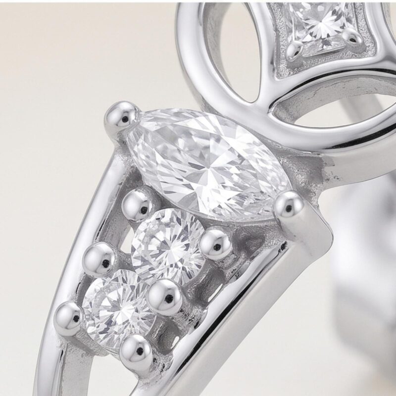 Alternative view of Luxury Natural Diamond Earrings by Bafleh Jewellery