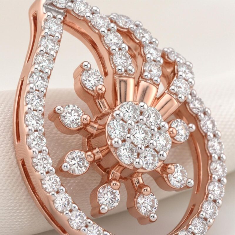 Alternative view of 18K Gold Diamond Earrings for Everyday Elegance