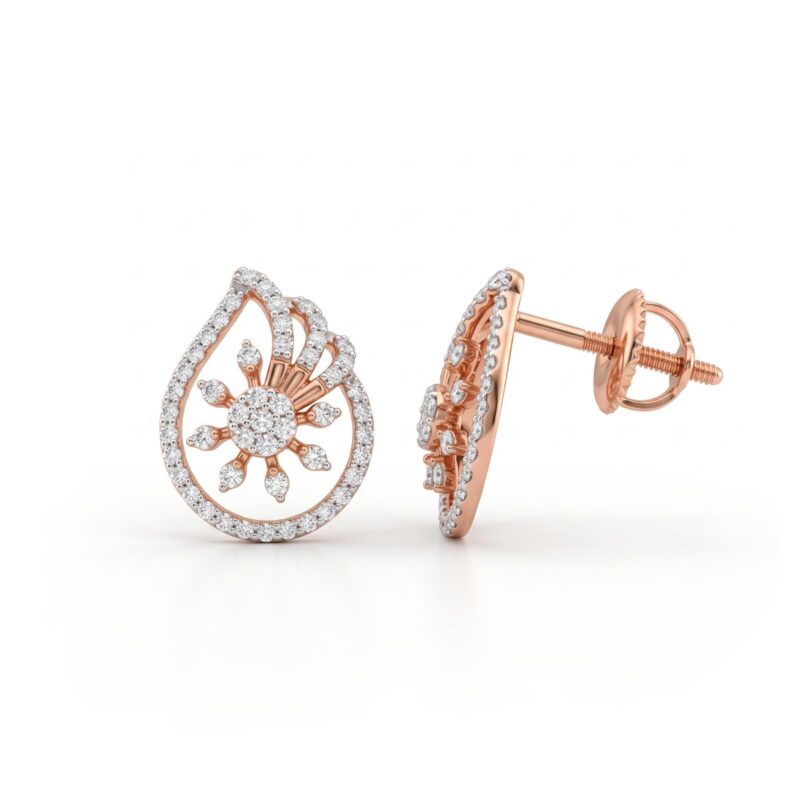 18K Gold Diamond Earrings for Everyday Elegance