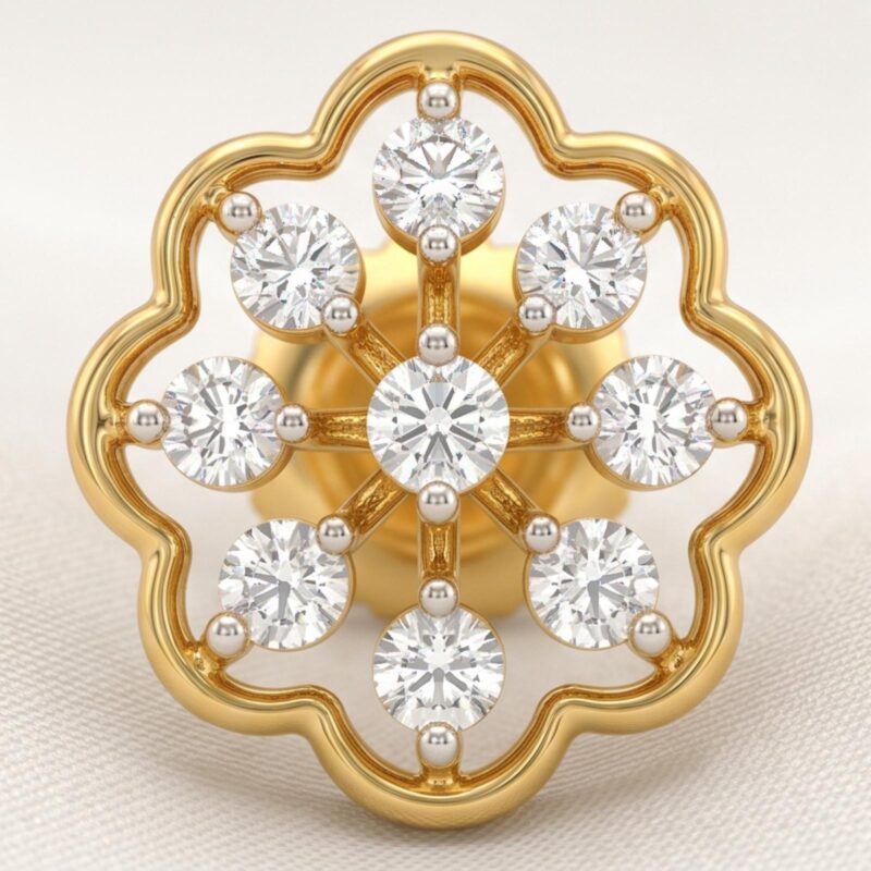 Alternative view of 18K Gold Earrings Online UAE